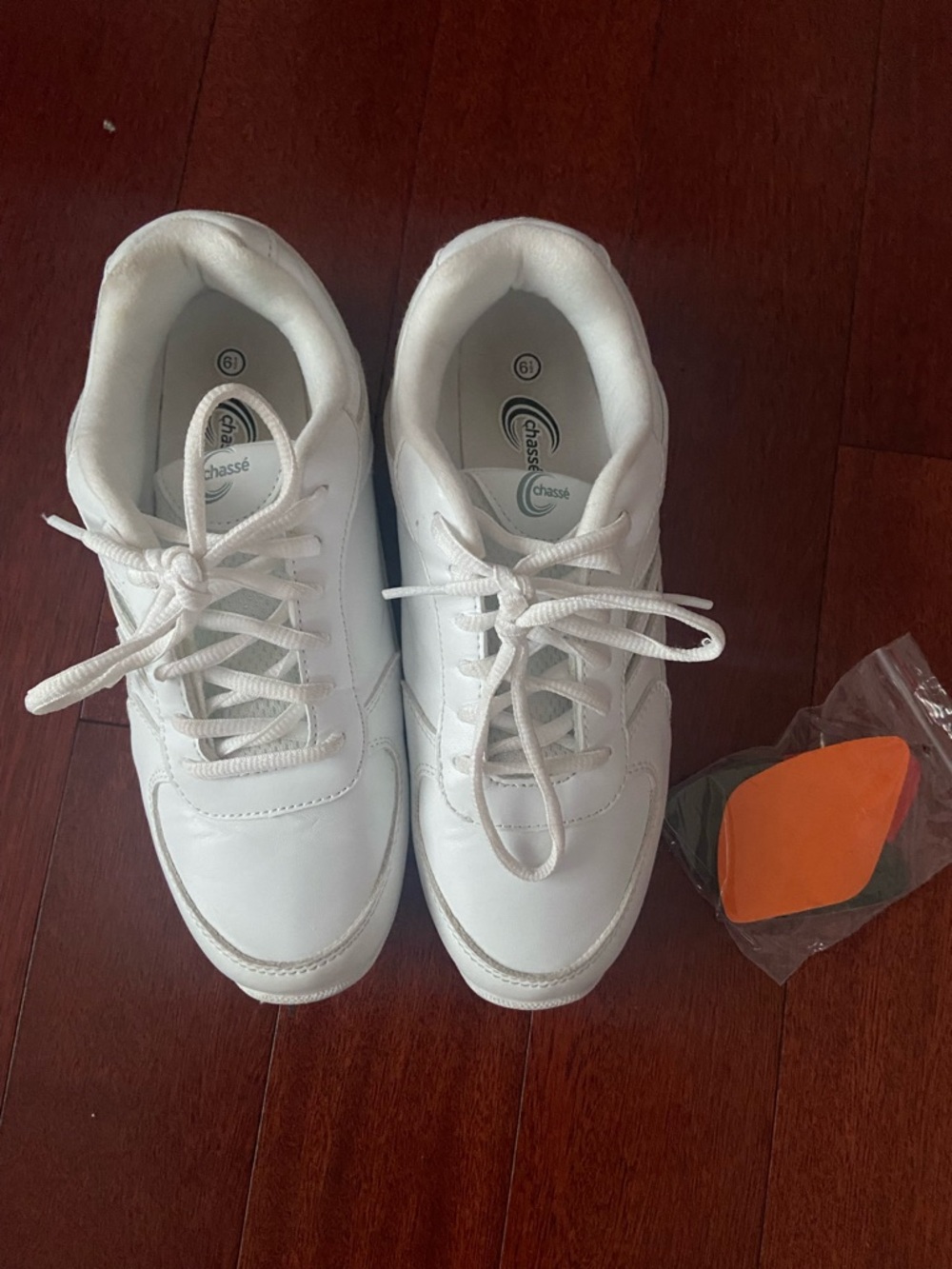 White Lace-Up CheerSneakers - Chassé Flip IV